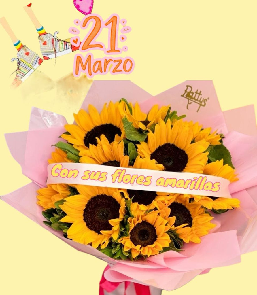 Mi docena de girasoles