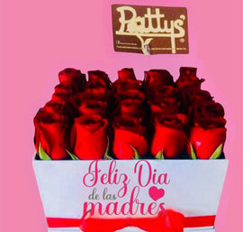 Caja de 25 rosas de amor
