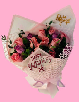 18 rosas pastel
