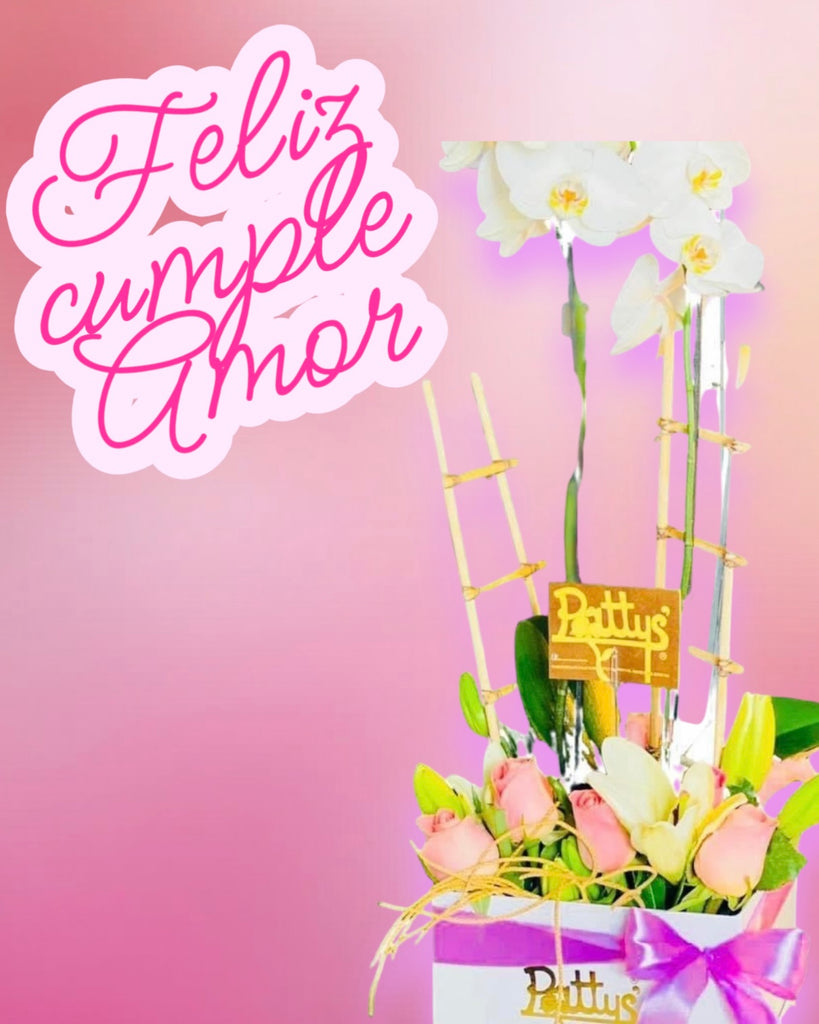 Hermosa orquídea &rosas