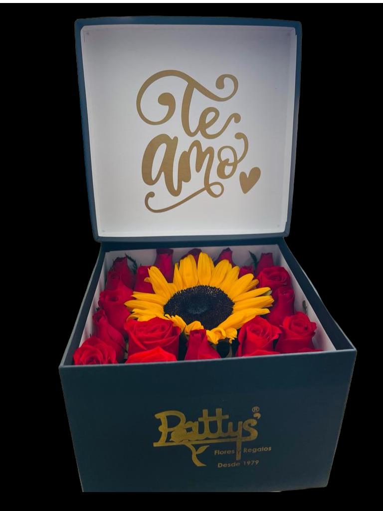 Bella caja resplandor con personalizacion