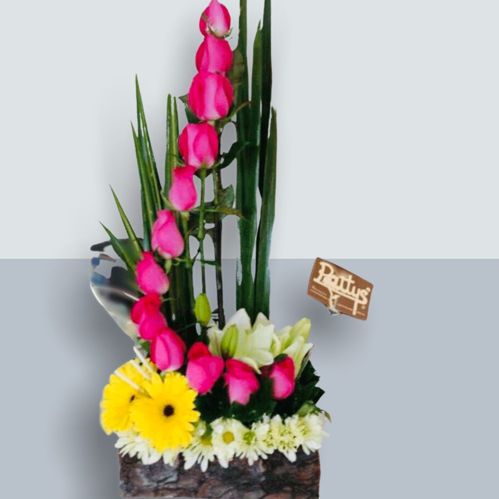 Espiral de 12 rosas