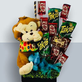 Chocolates y changuito tierno