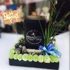 Arreglo Minimalista y Tequila - Pattys Flores y Regalos