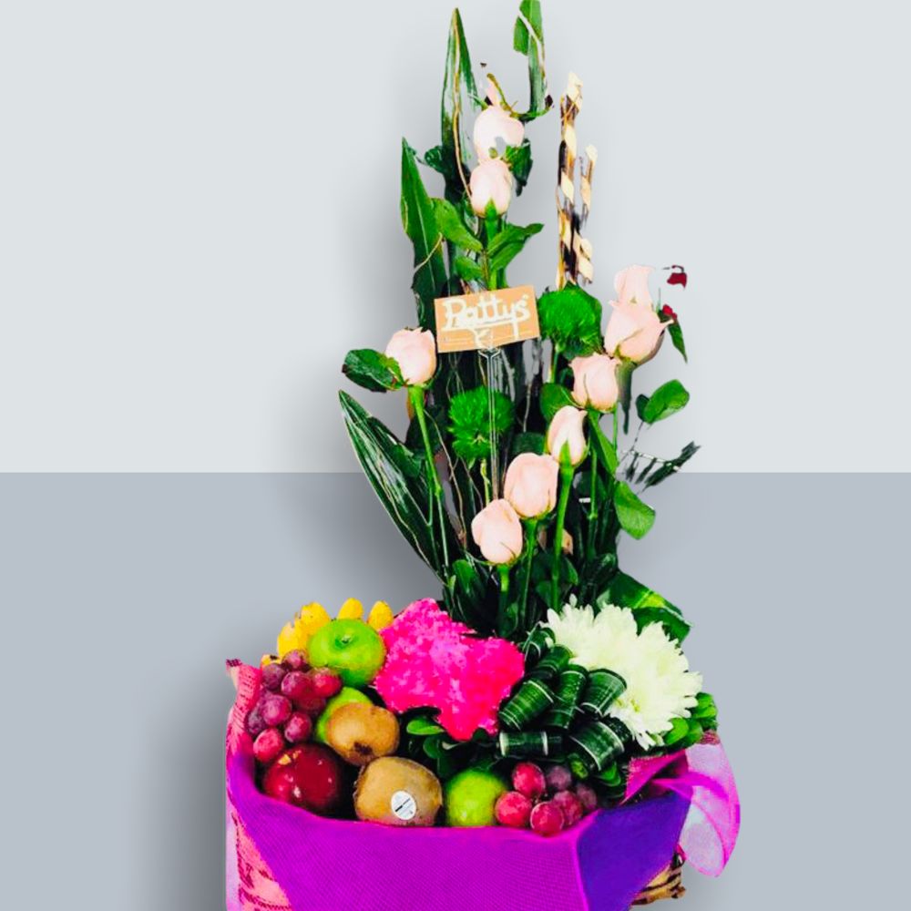 Arreglo Frutal Floral Ternura