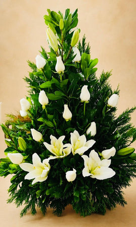 Elegante arreglo de condolencias