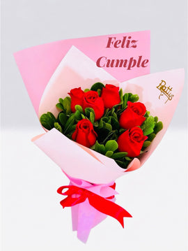 Ramo seis rosas Rojas