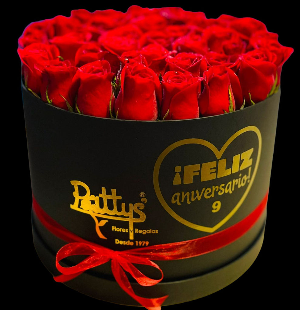 Elegante Flowers box rosas