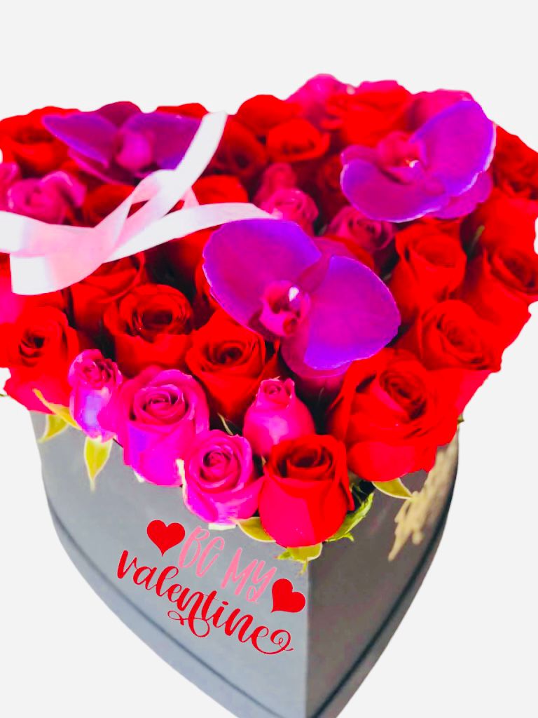 Corazon de Rosas & orquideas - Pattys Flores y Regalos